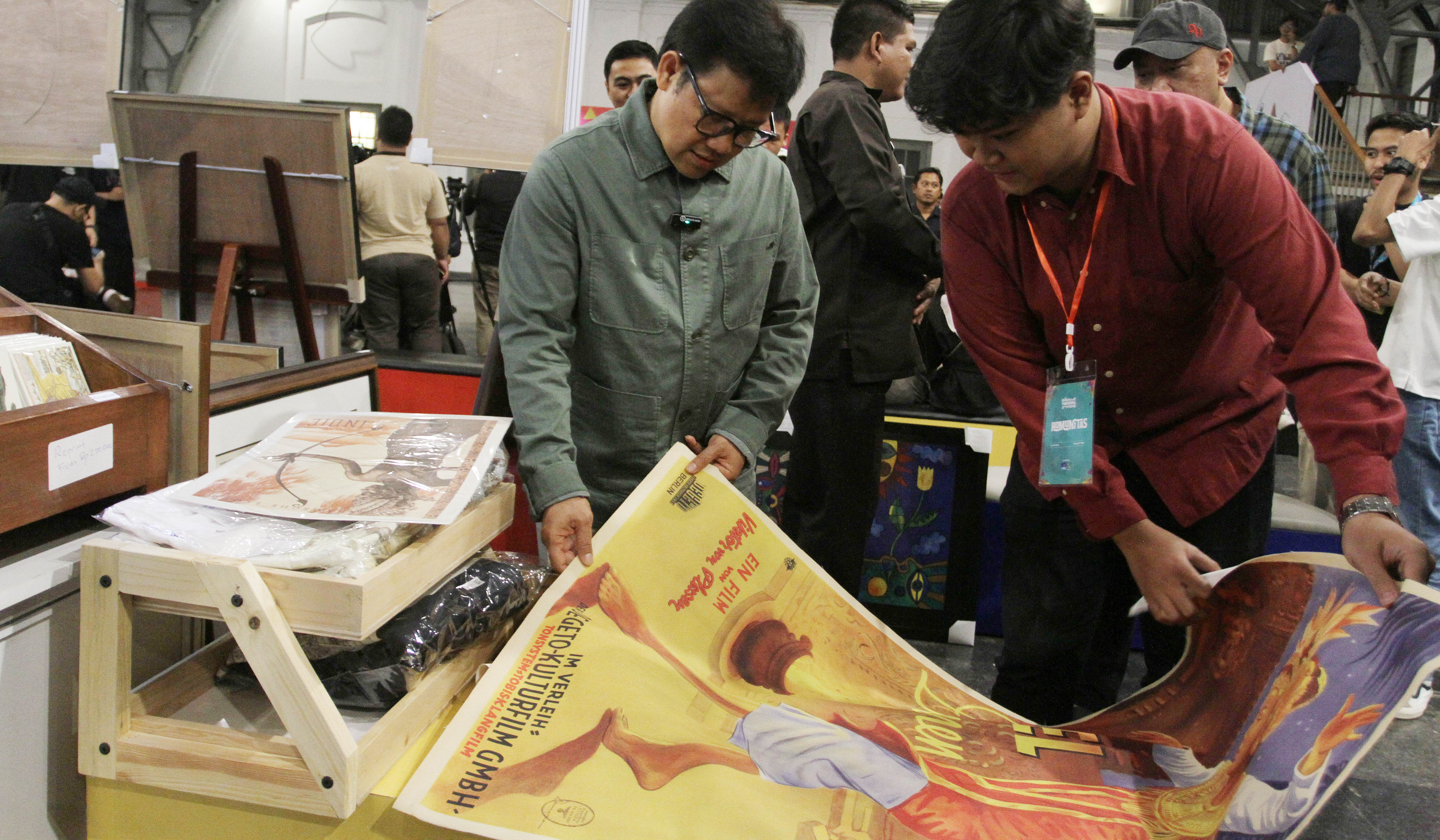 Muhaimin Iskandar, saat menghadiri art festival ‘Kola Karya’ di Pos Bloc, Jakarta. (Agus Priatna/SinPo.id)