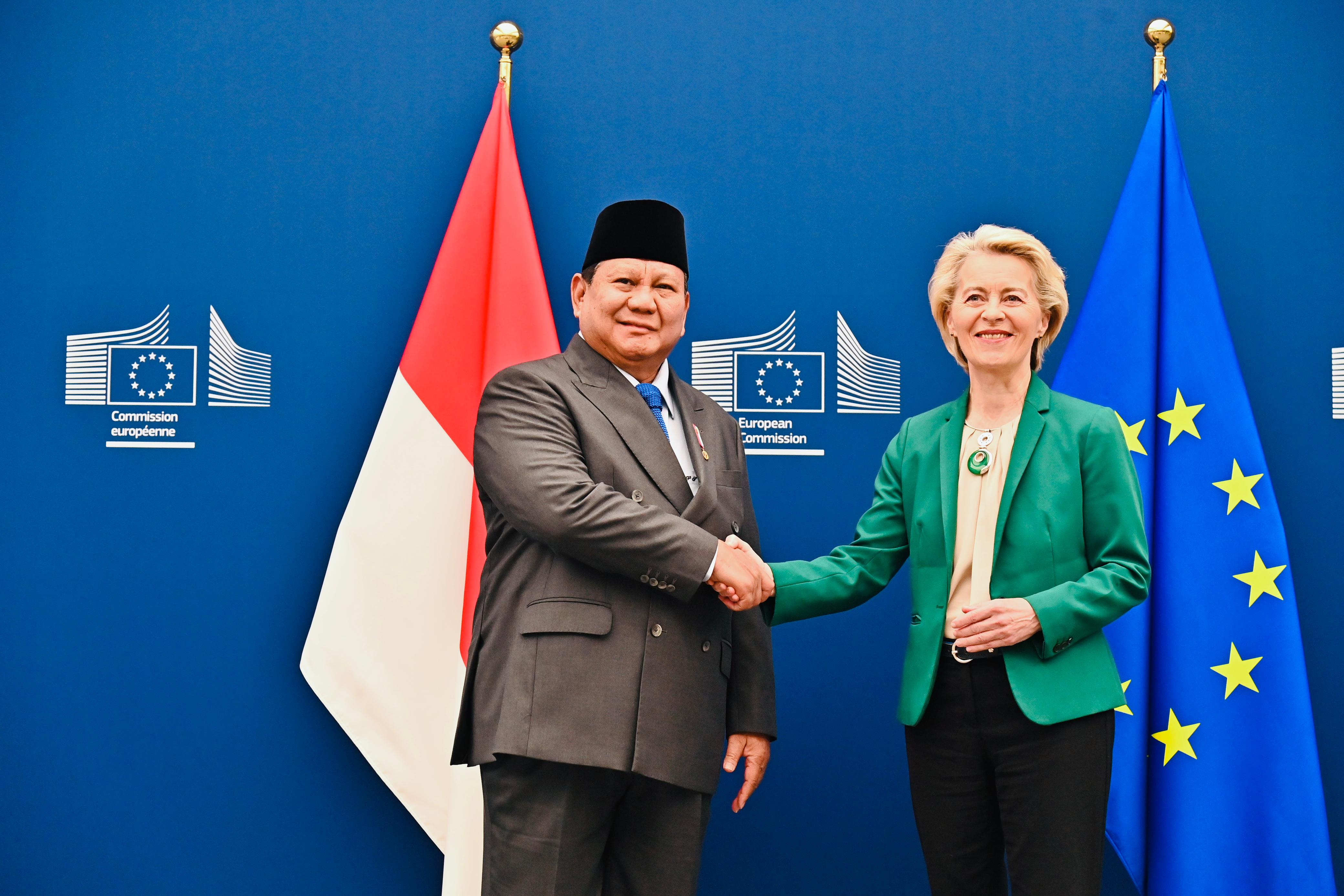 Presiden Prabowo Bertemu Presiden Komisi Eropa (SinPo.id/Setpres)