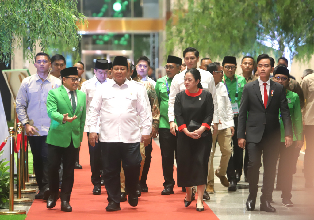 Presiden Prabowo Subianto hadiri Harlah PKB ke-27 di JCC (Ashar/SinPo.id)