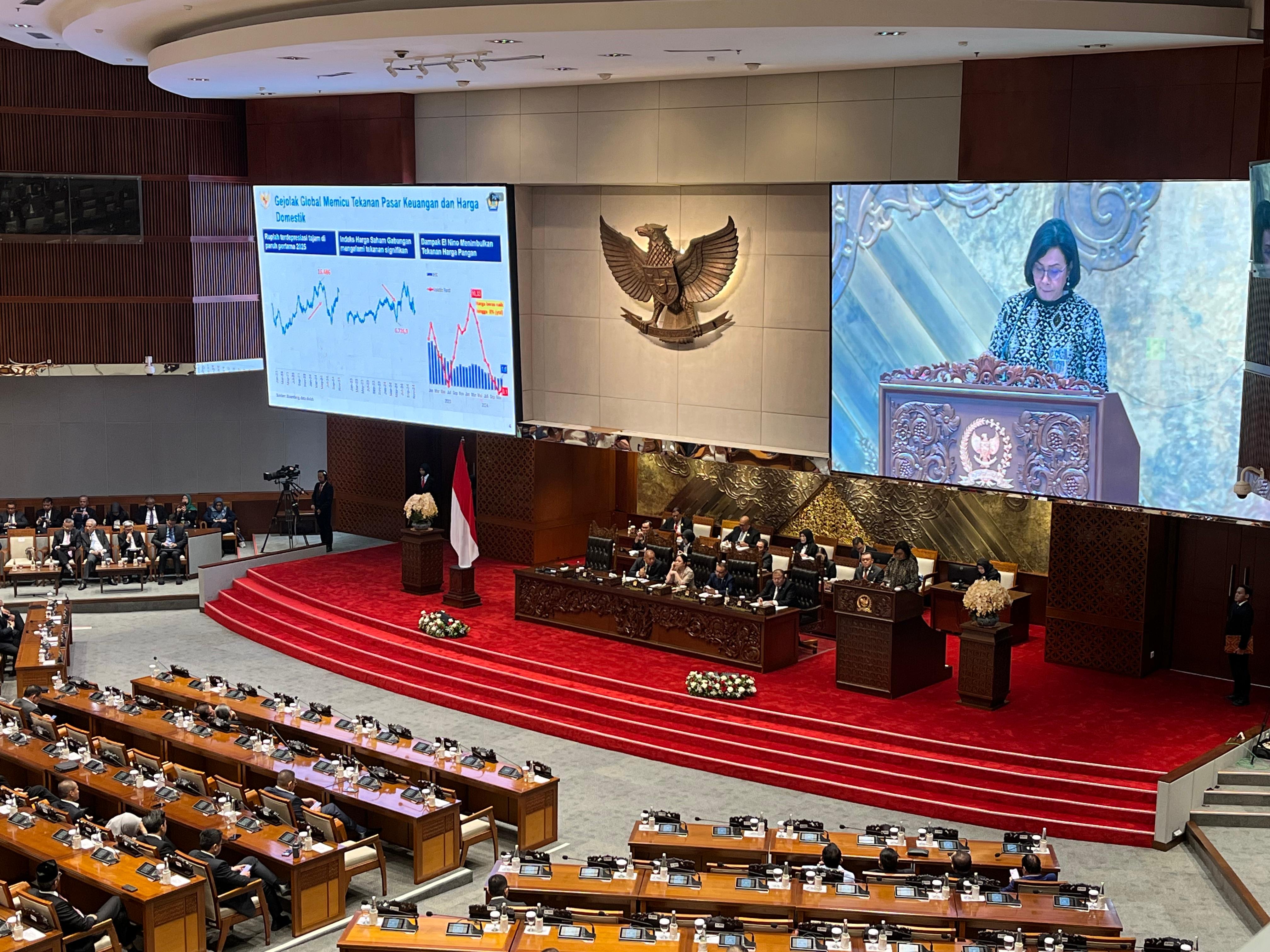 Rapat Paripurna DPR RI. (SinPo.id/Galuh Ratnatika)