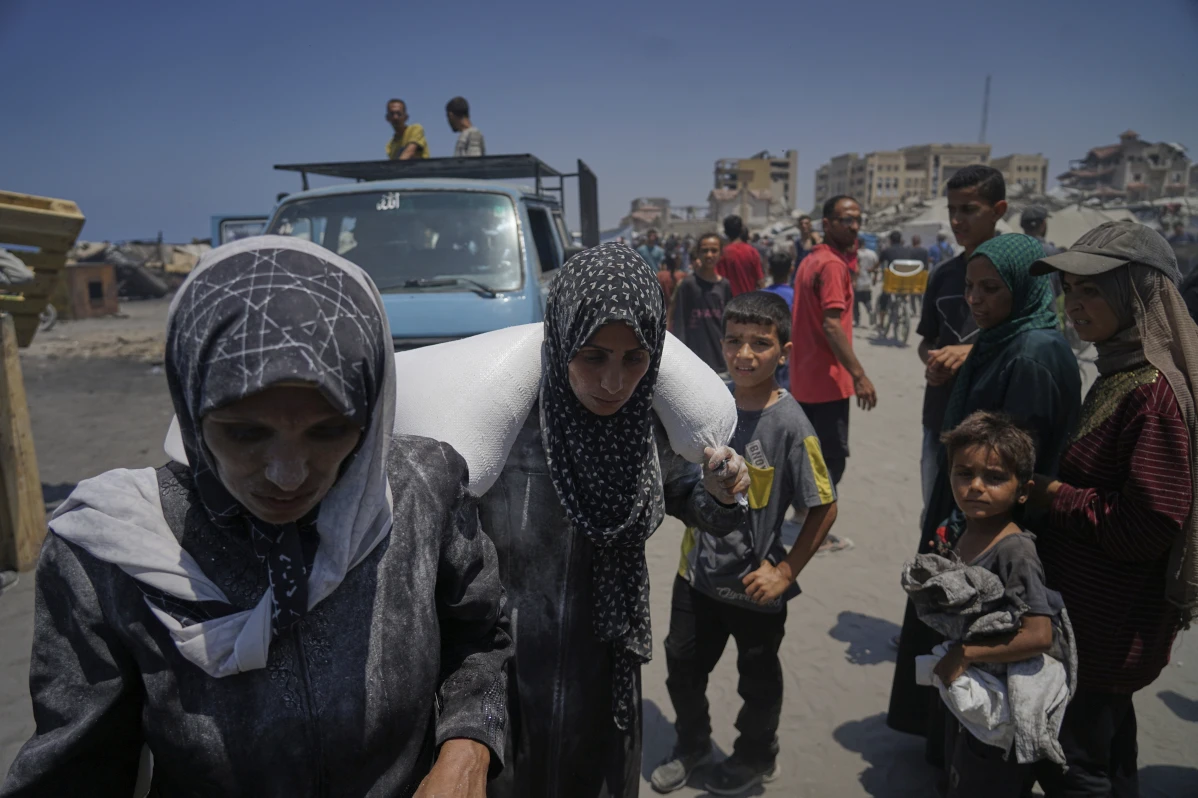 Bantuan pangan untuk warga Gaza (SinPo.id/ AP)