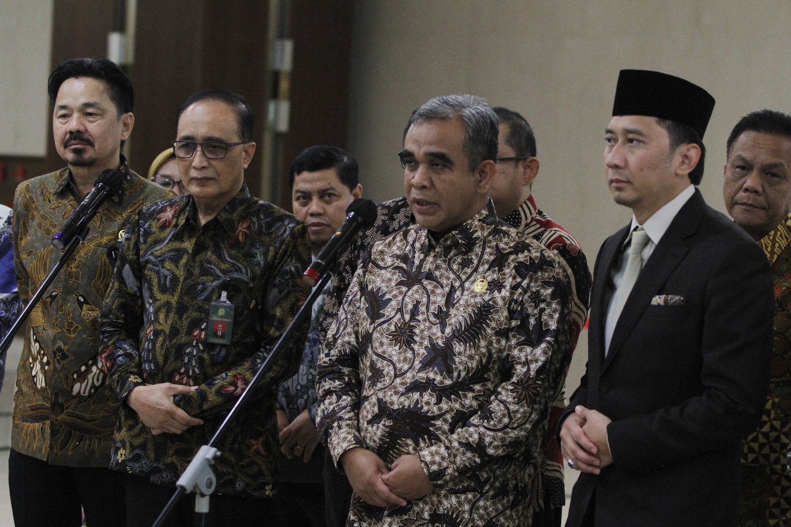 Pimpinan MPR RI menyambangi Gedung Mahkamah Agung (SinPo.id/Agus)