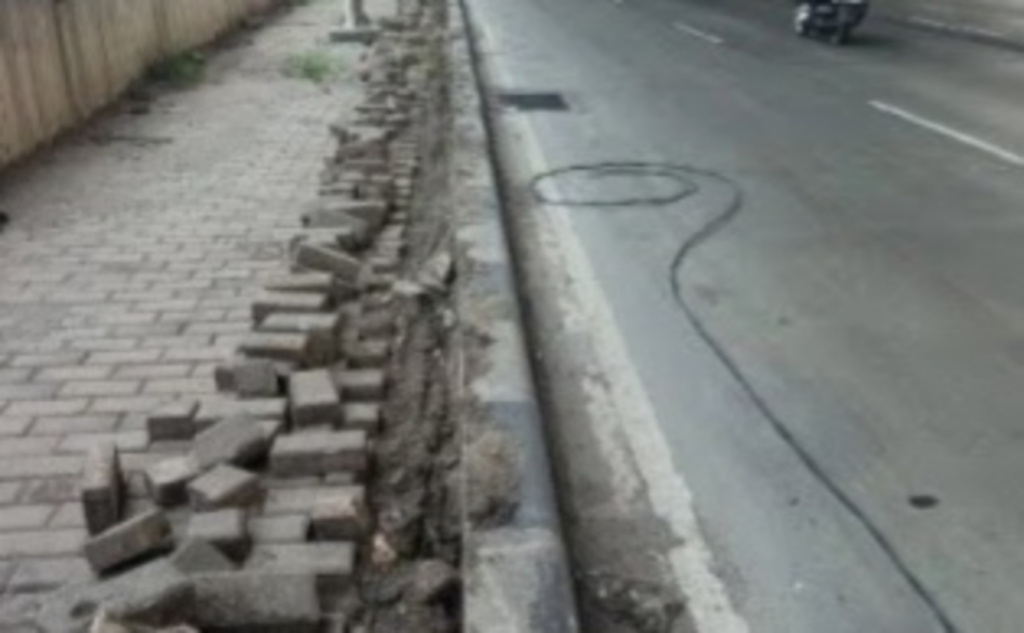 Lokasi pencurian kabel PJU di Cilincing (SinPo.id/Tangkapan layar)