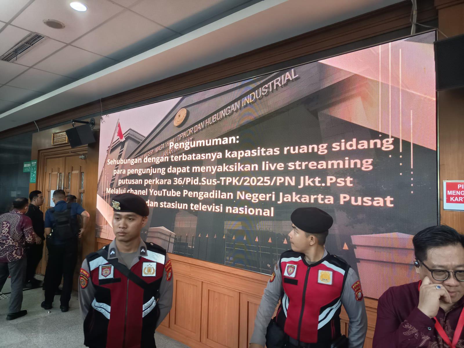 Kondisi lobi PN Jakpus (Sinpo.id)