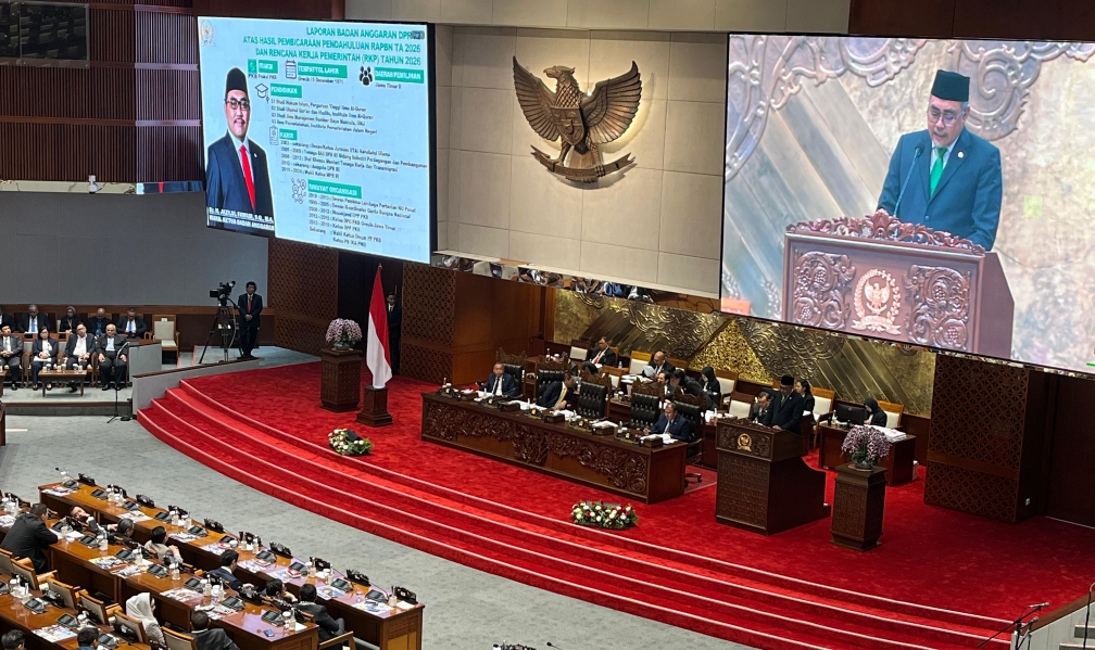 Rapat paripurna DPR RI (SinPo.id/ Galuh Ratnatika)