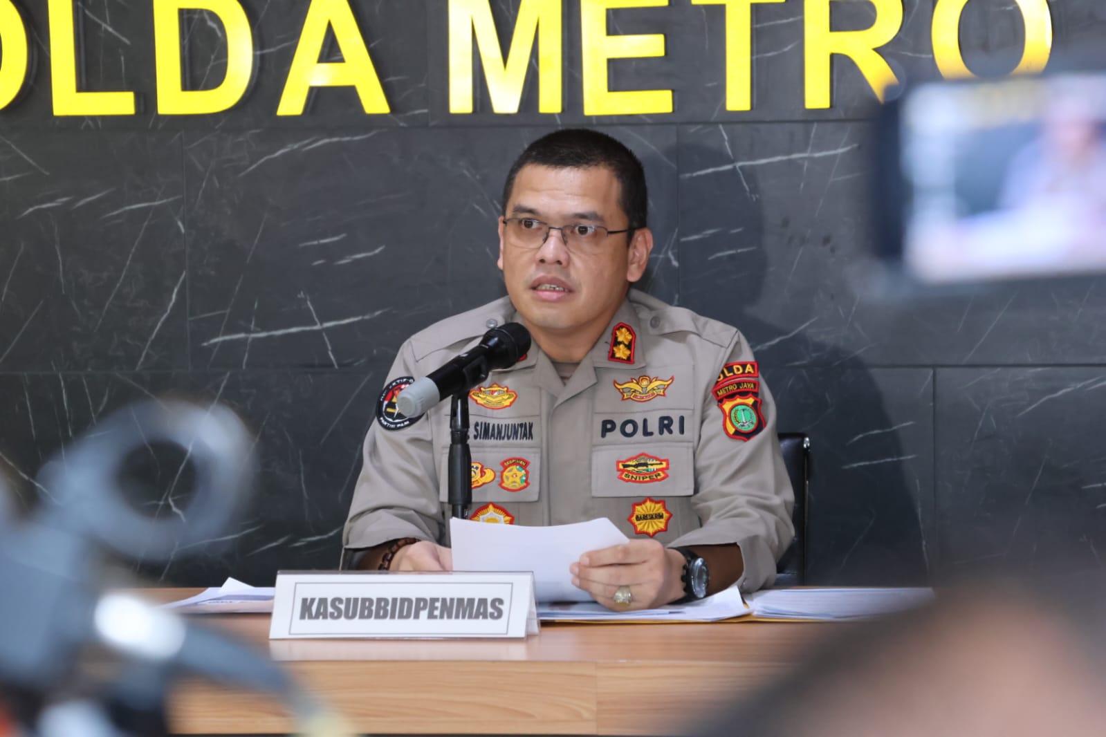 Kasubbid Penmas Bidhumas Polda Metro Jaya, AKBP Reonald Simanjuntak (SinPo.id/ Dok.PMJ)