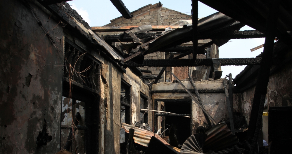 Lokasi kebakaran di kawasan Bukit Duri, Tebet (SinPo.id/ Agus Priatna)