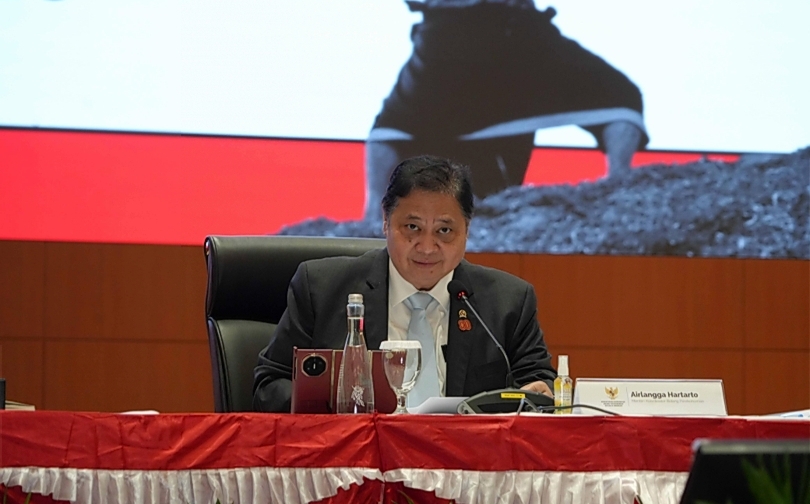 Menko Perekonomian Airlangga Hartarto. (SinPo.id/dok. Ekon)