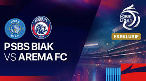 PSBS Biak vs Arema FC (vidio)