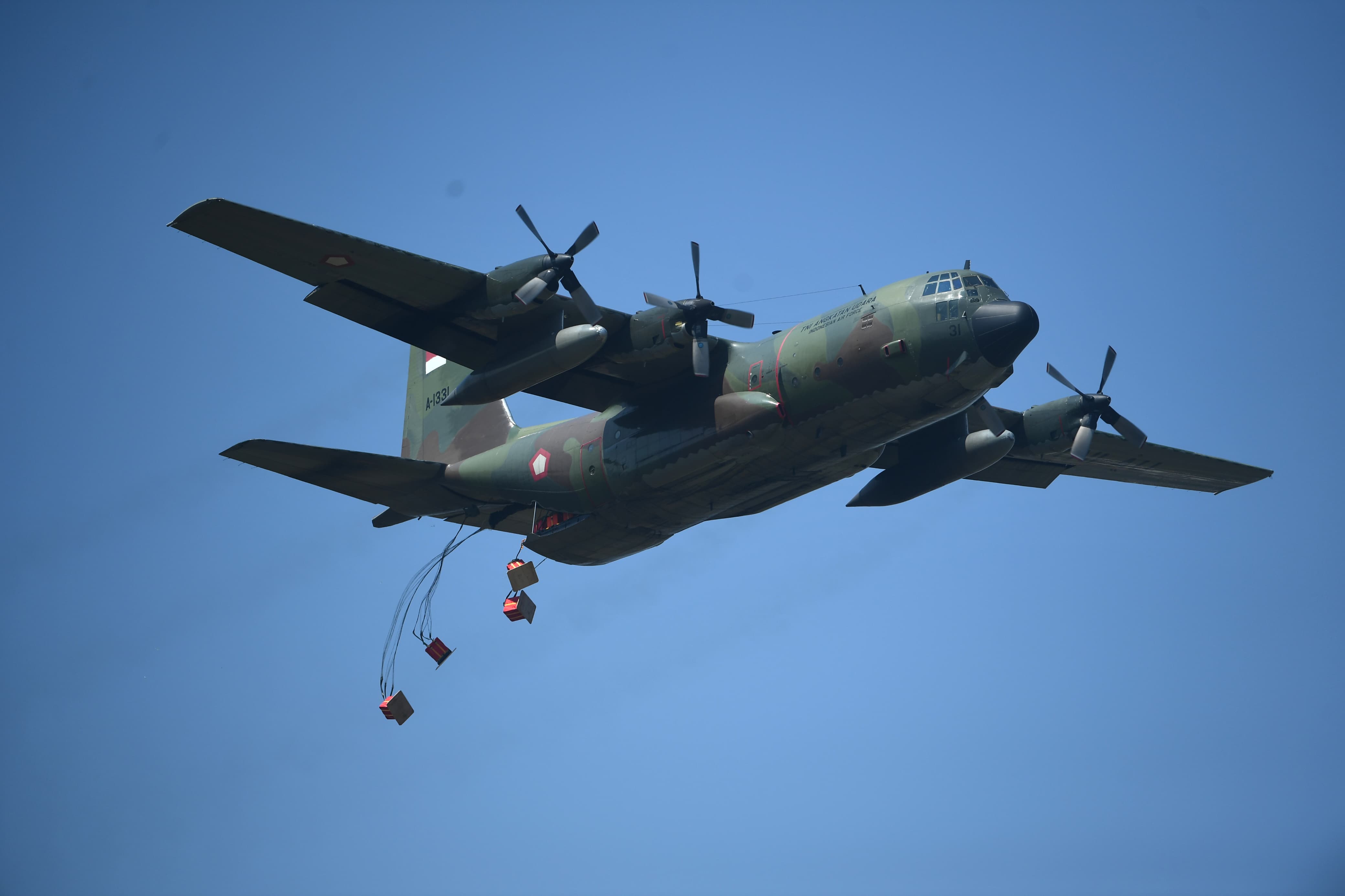 Atraksi Demonstrasi Tempur TNI Warnai Upacara Gelar Pasukan (SinPo.id/Setpres)