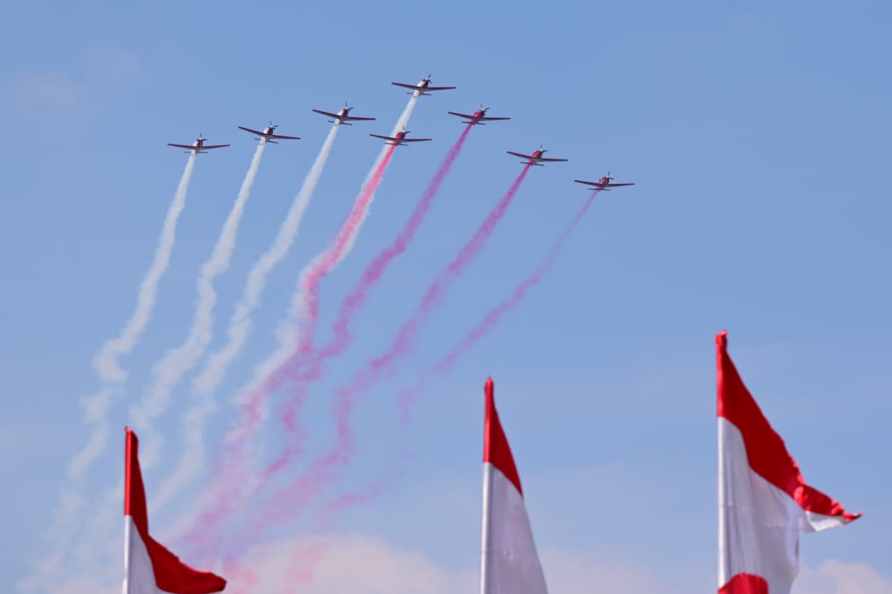 Atraksi Pesawat Jet (SinPo.id/Setpres)