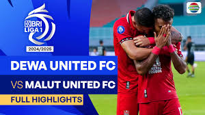 Dewa United vs Malut United (vidio)