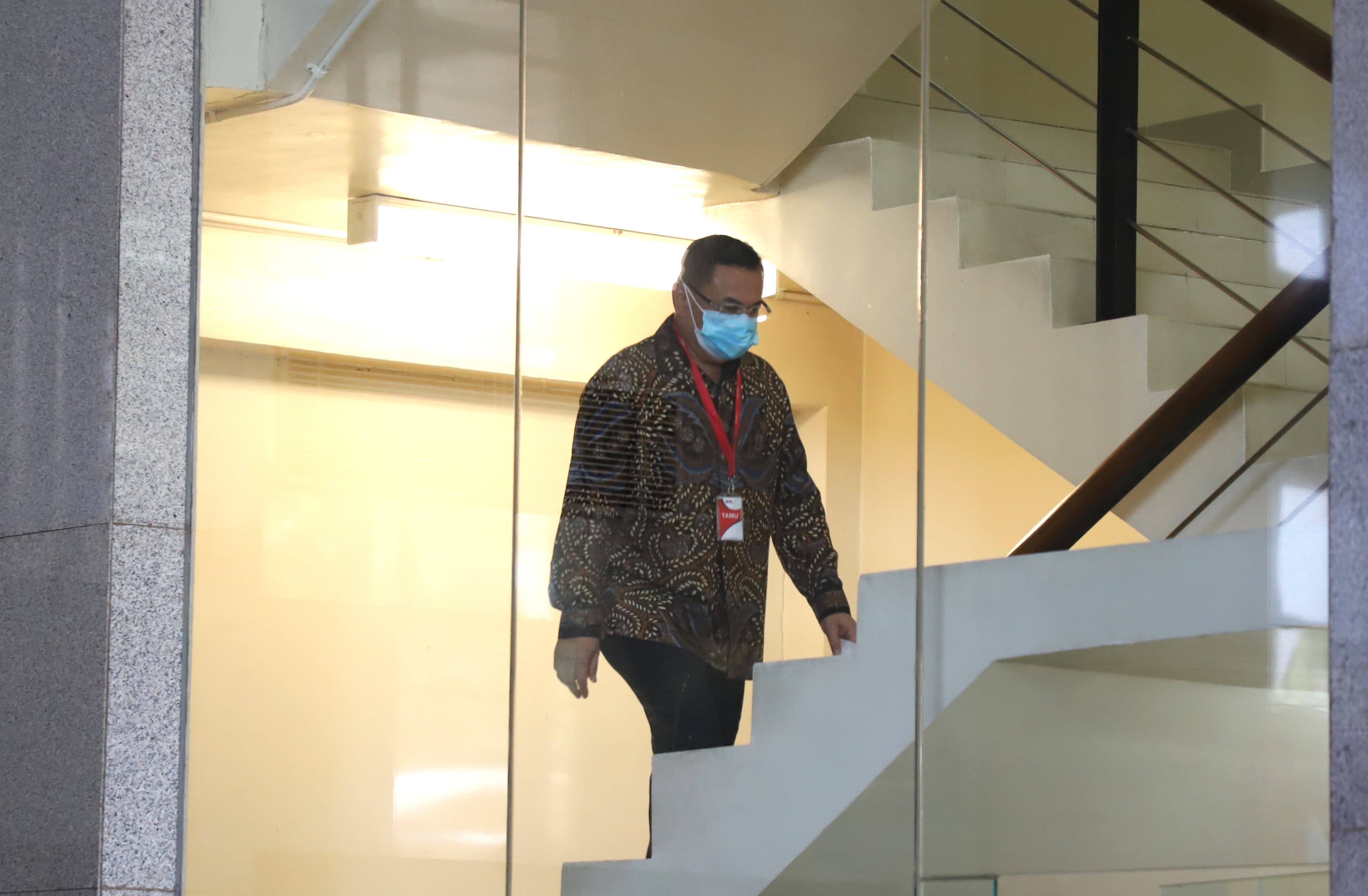 Bupati Pati Sudewa alias Sudewo diperiksa KPK. (SinPo.id/Ashar)