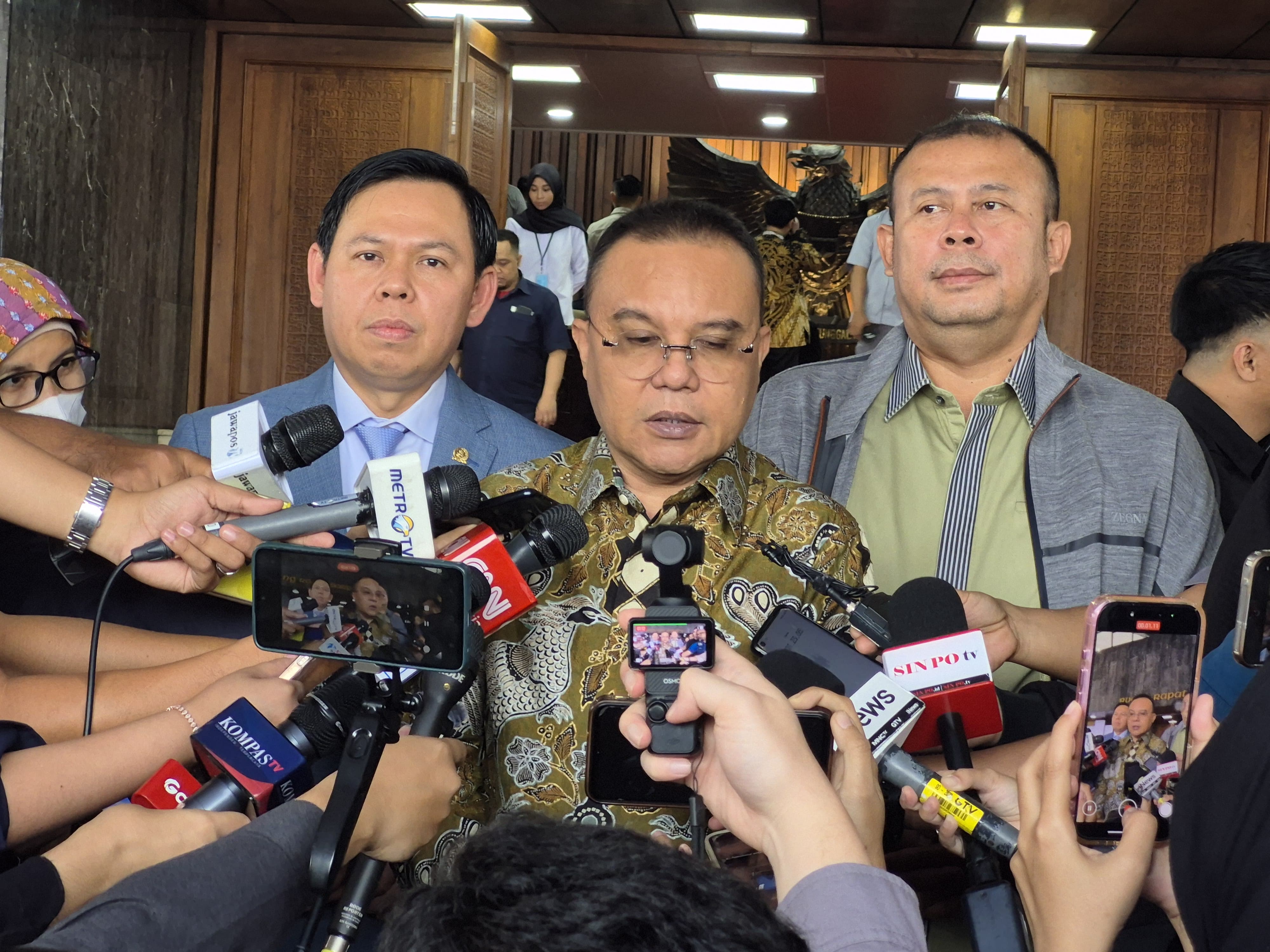 Ketua Harian DPP Partai Gerindra Dasco (SinPo.id/ Galuh Ratnatika)