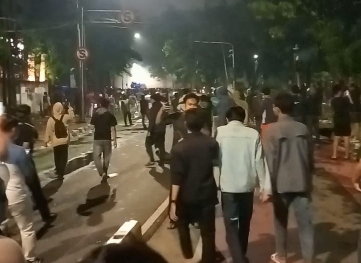 Ilustrasi. Demonstrasi masa di Mako Brimob, kawasan Kwitang Pasarsenen, Jakarta Pusat, Jum'at 29 Agustus 2025, (Dok SinPo.id)