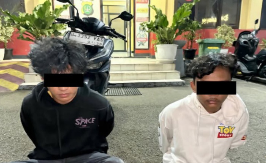 Dua pelaku anak di bawah umur (SinPo.id/Dok.PMJ)