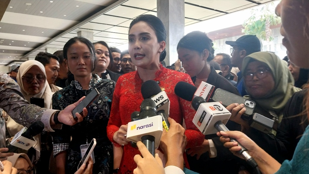 Anggota Komisi VI DPR RI Rieke Diah Pitaloka (SinPo.id/ Galuh Ratnatika)