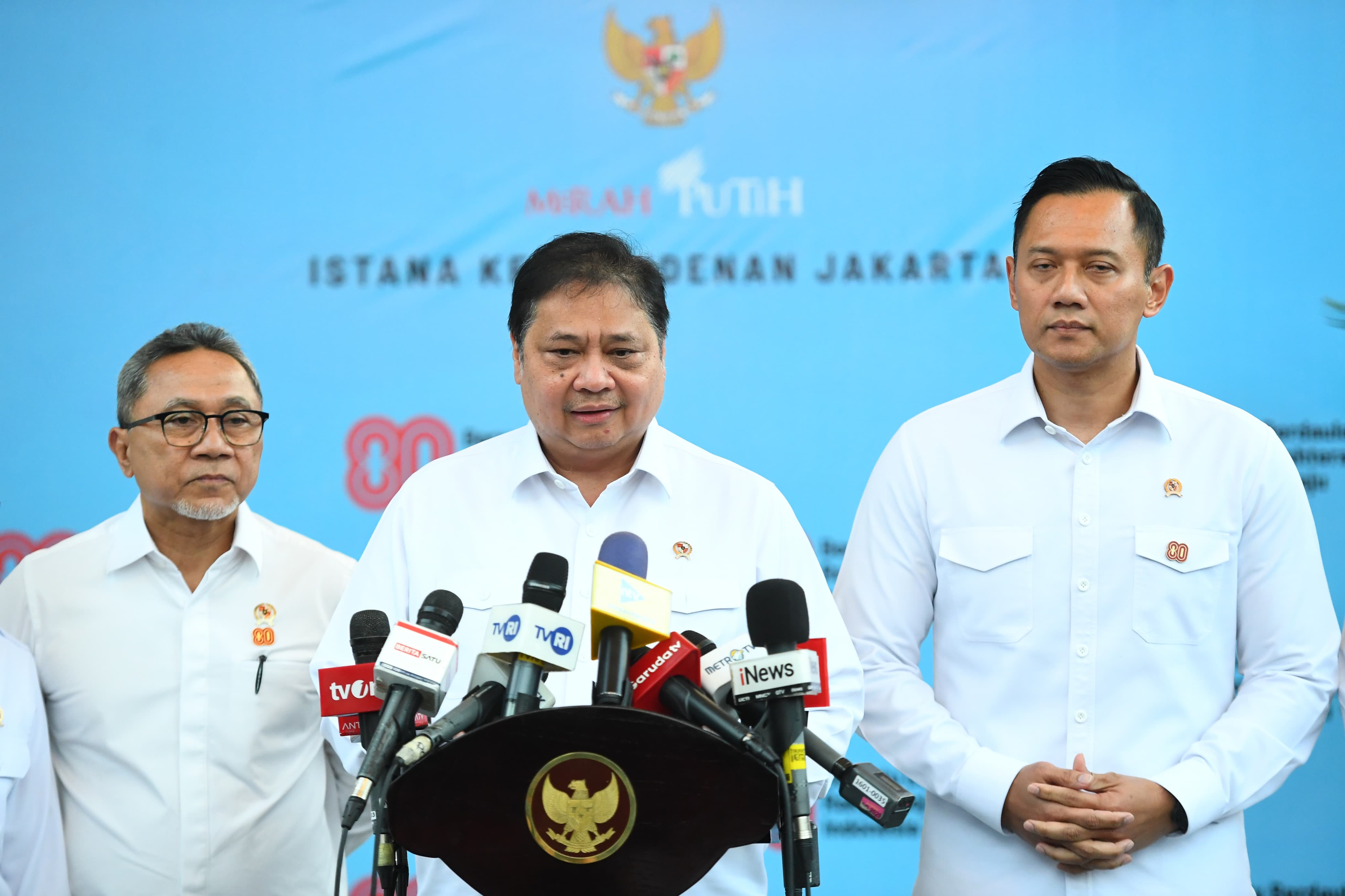 Menko Bidang Perekonomian Airlangga Hartarto (SinPo.id/Setpres)