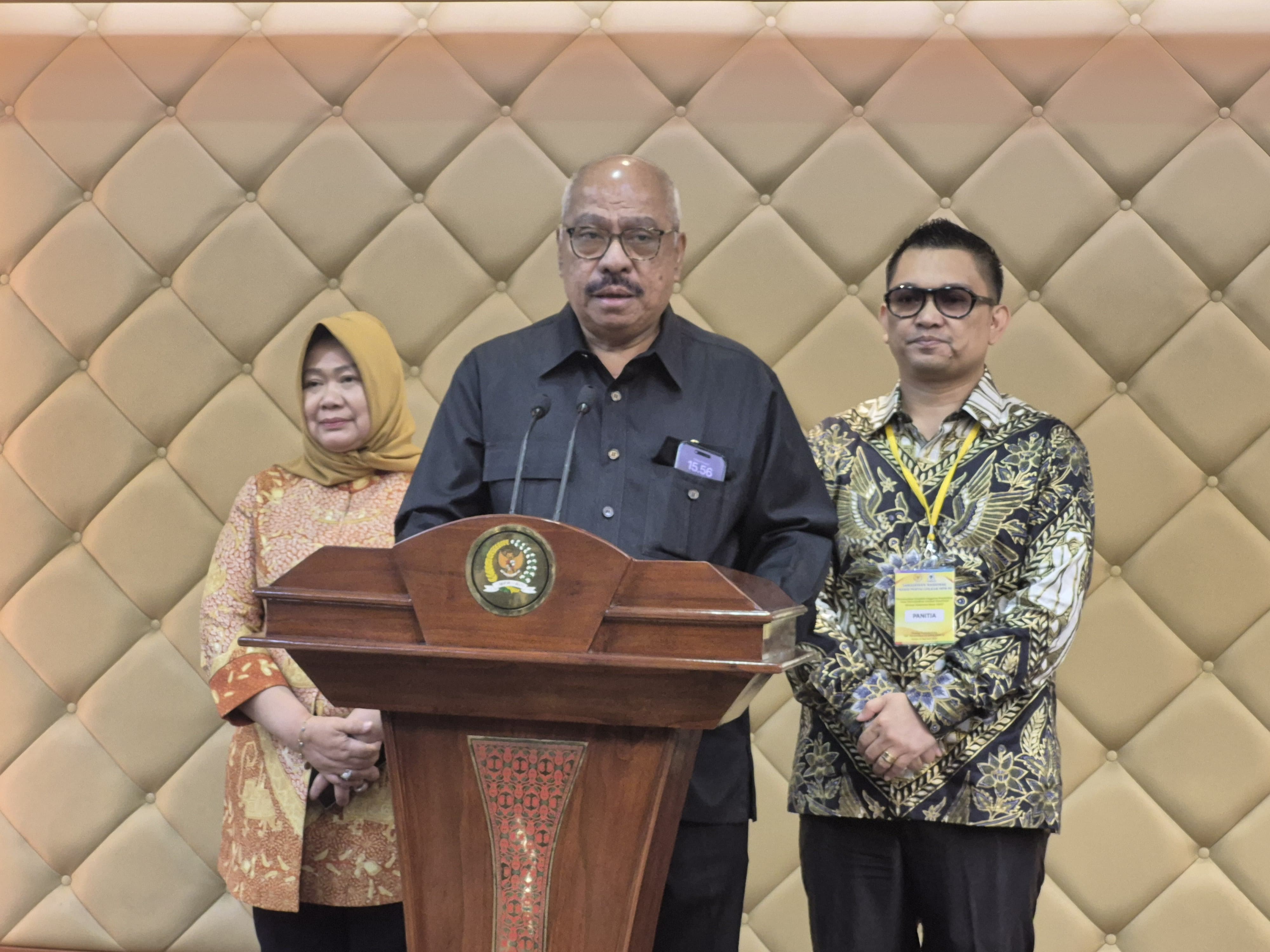 Ketua Fraksi Golkar MPR Melchias Markus Mekeng (SinPo.id/ Galuh Ratnatika)