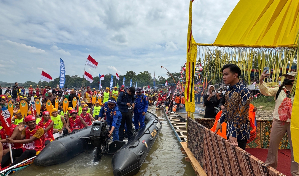 Wapres Gibran hadiri Festival Pacur Jalur 2025 (SinPo.id/Setwapres)