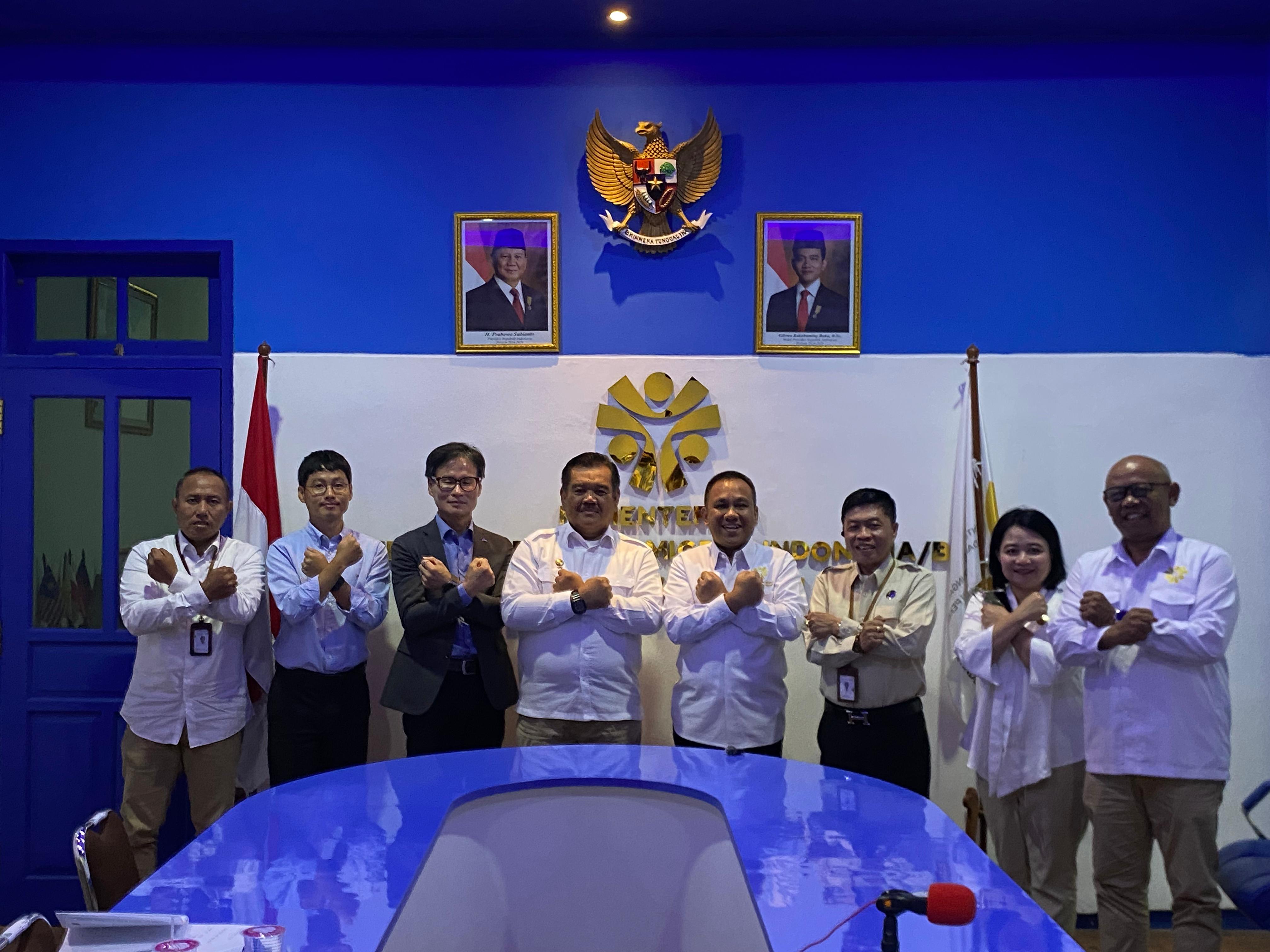 KP2MI bertemu perwakilan pihak Human Resources Development Service of Korea di Jateng (SinPo.id/ Dok. KP2MI)