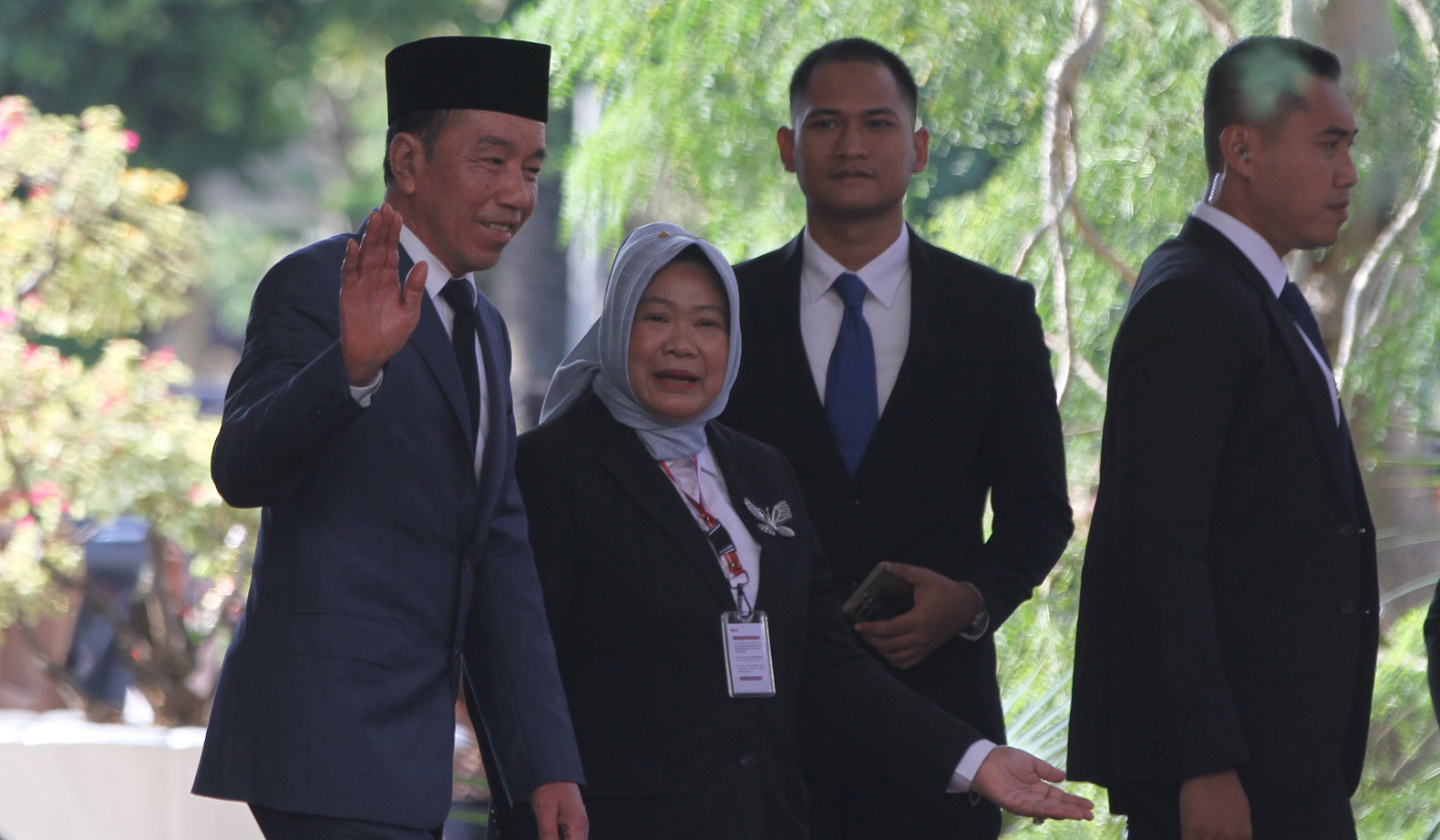 Presiden Presiden ke 7 Jokowi, hadiri Sidang Tahunan MPR 2025. (Agus Priatna/SinPo.id)