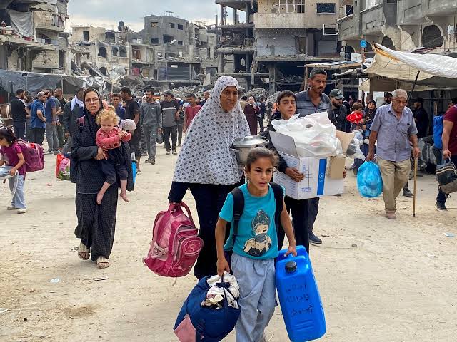 Warga Gaza yang mengungsi (SinPo.id/ Dok. Al Jazeera)