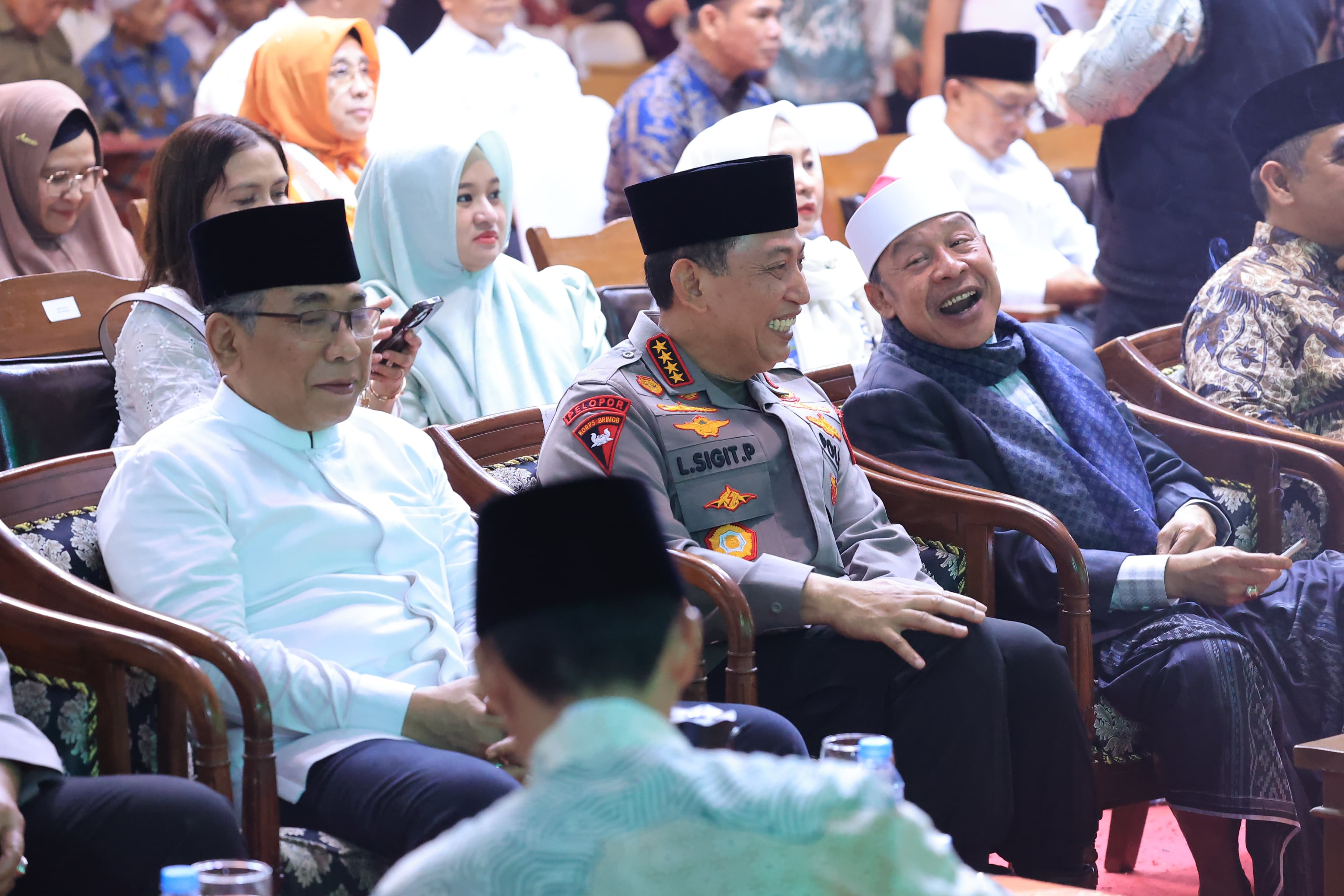 Kapolri saat menghadiri haul di Cirebon Jabar (SinPo.id/Dok.Polri)