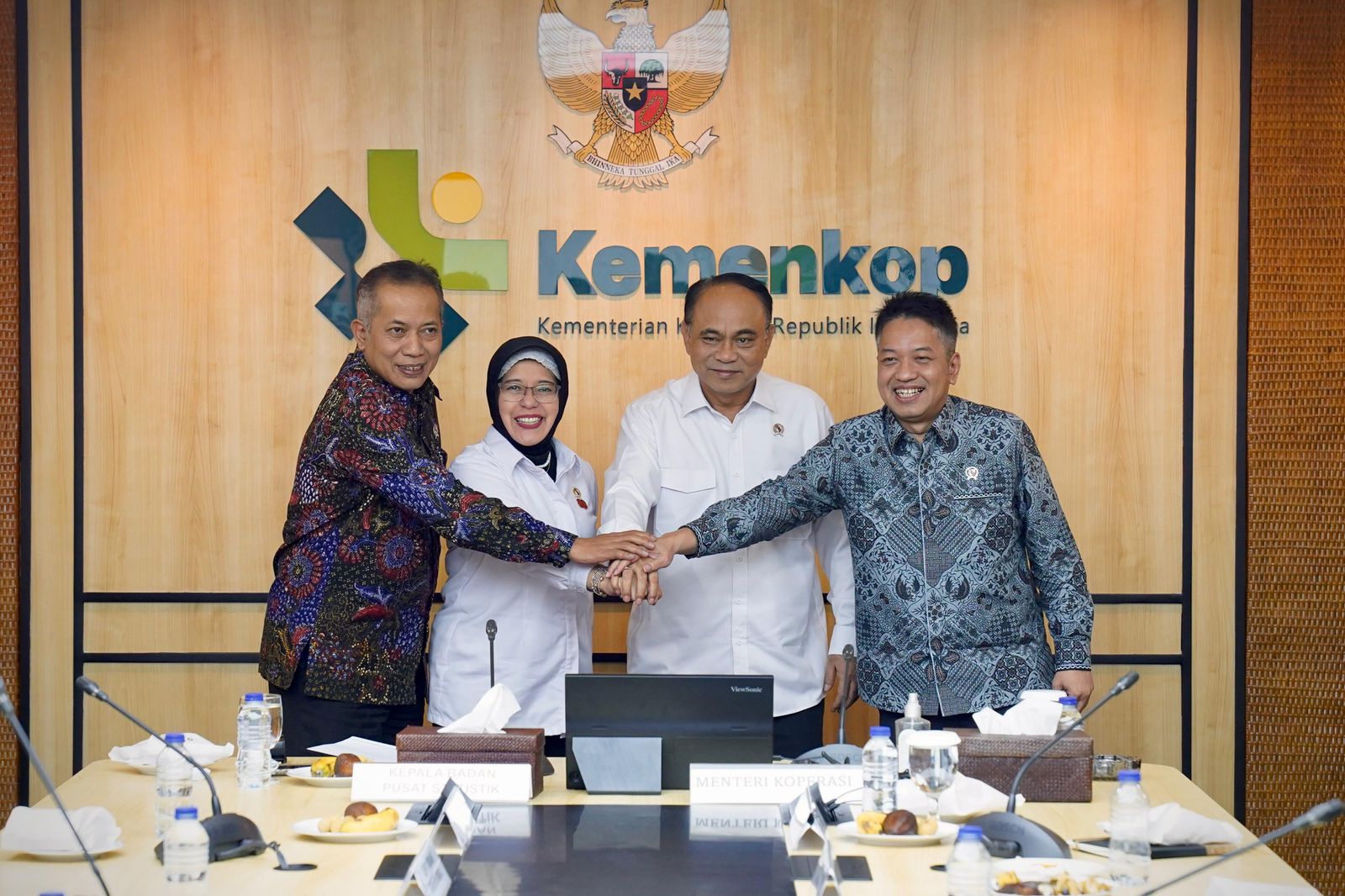 Kemenkop beraudiensi dengan BPS. (SinPo.id/dok. Kemenkop)