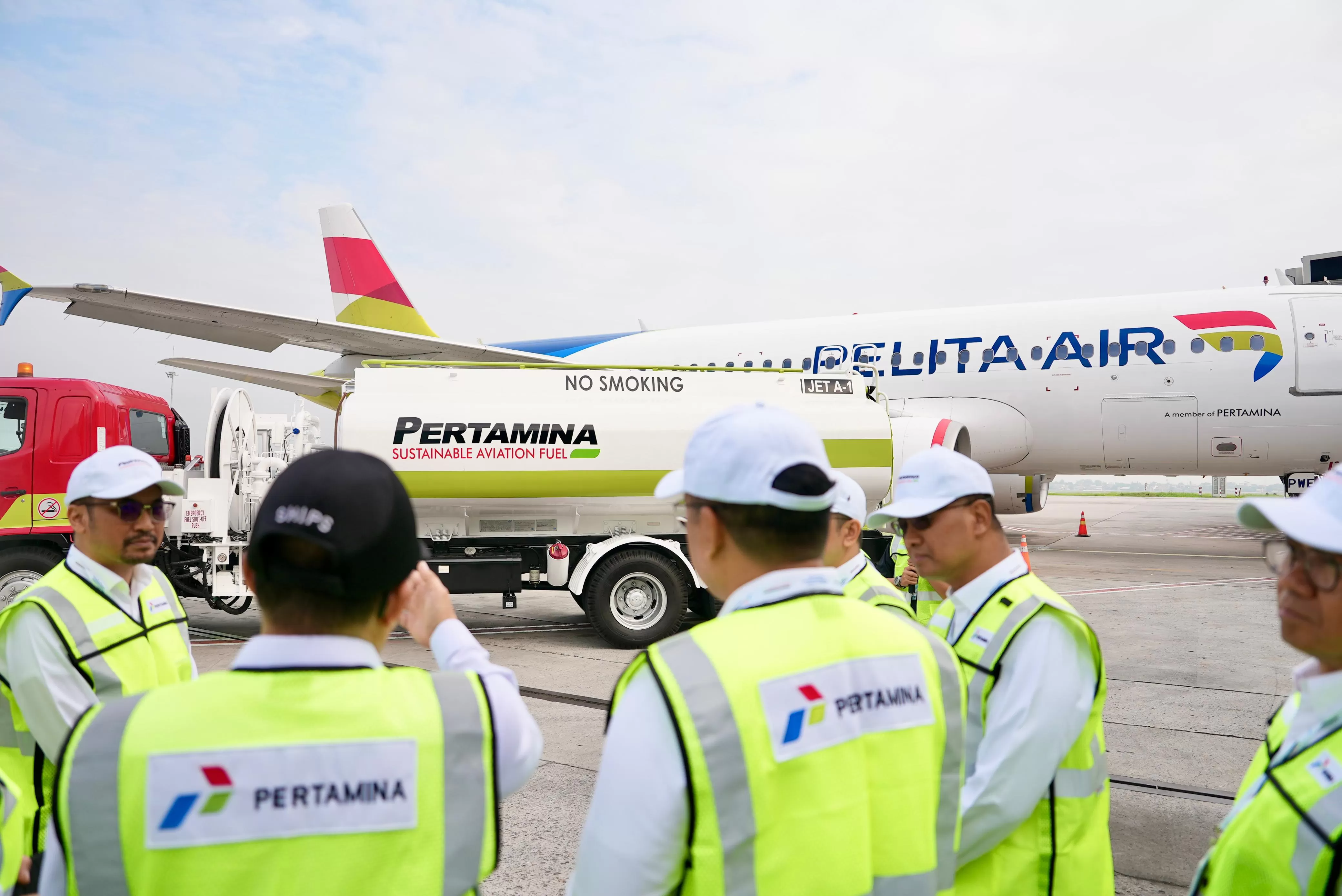 Pertamina resmi meluncurkan penerbangan perdana Sustainable Aviation Fuel (SAF) berbahan minyak jelantah bersama Pelita Air (SinPo.id/BUMN)