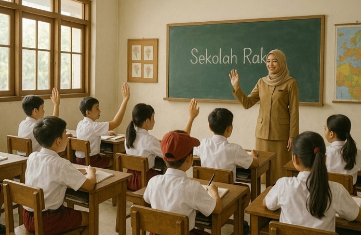 Ilustrasi bentuk bangunan Sekolah Rakyat (SinPo.id/ Dok. Kemensos)