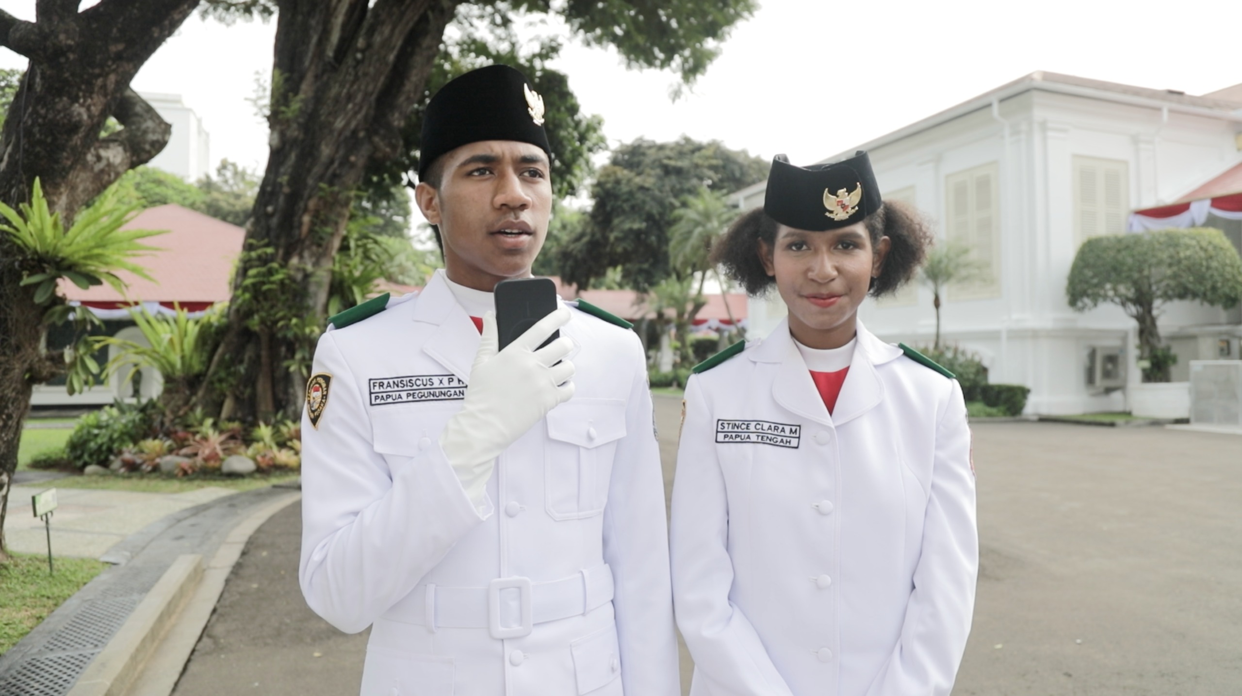 Dua Paskibraka Asal Papua (SinPo.id/tim media)