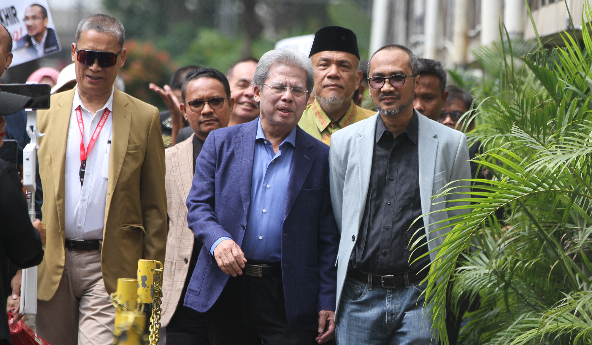 Abraham Samad, memenuhi panggilan Polda Metro. (Agus Priatna/SinPo.id)