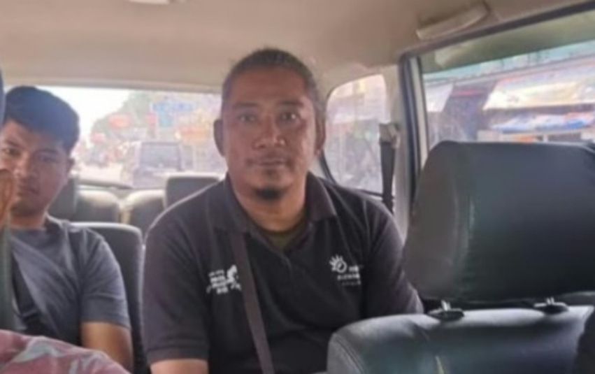 Tampang pelaku saat ditangkap (SinPo.id/tangkapan layar)