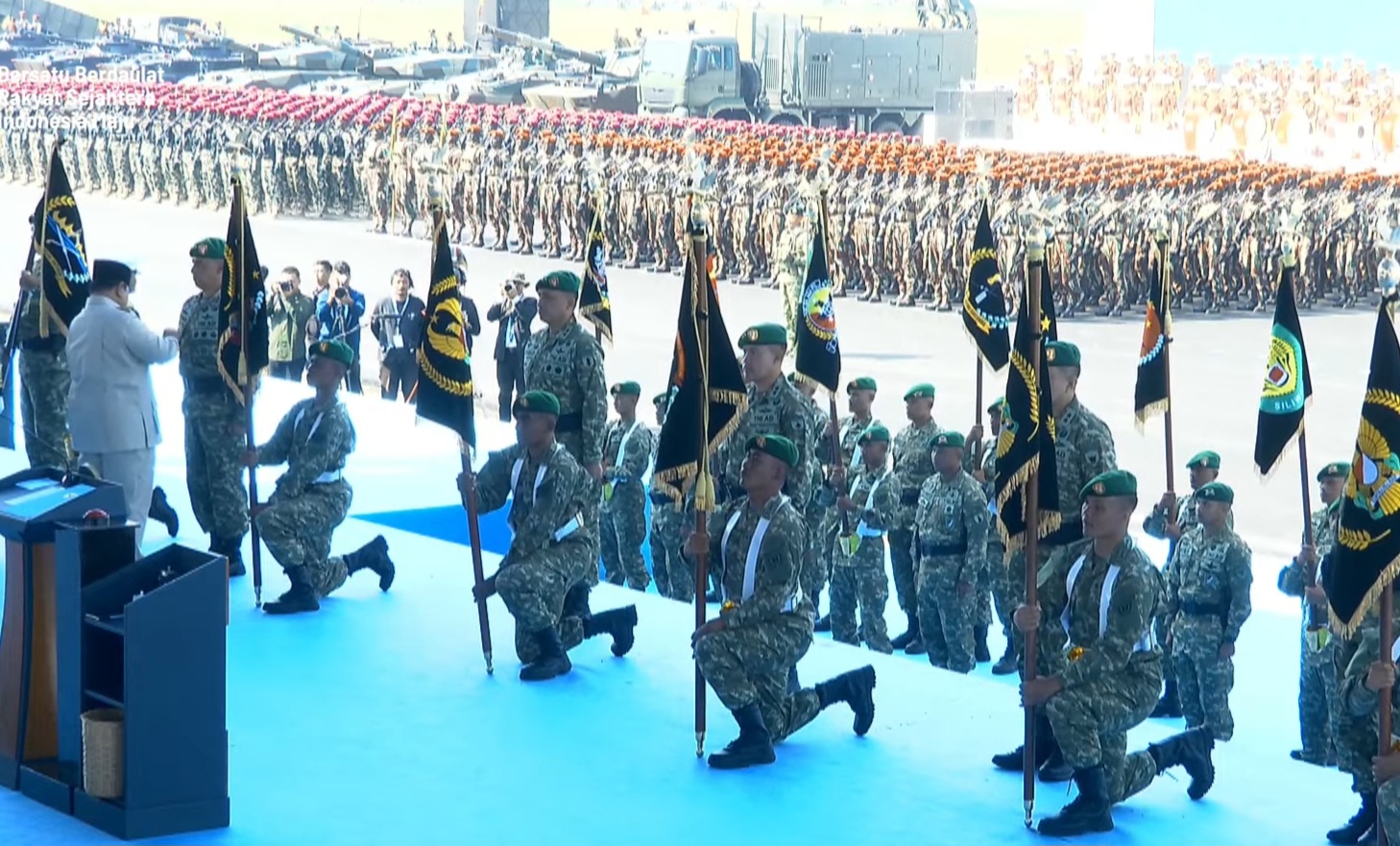 Prabowo Resmikan Pembentukan 6 Kodam Baru di Sejumlah Wilayah Strategis (SinPo.id/YouTube Setpres)