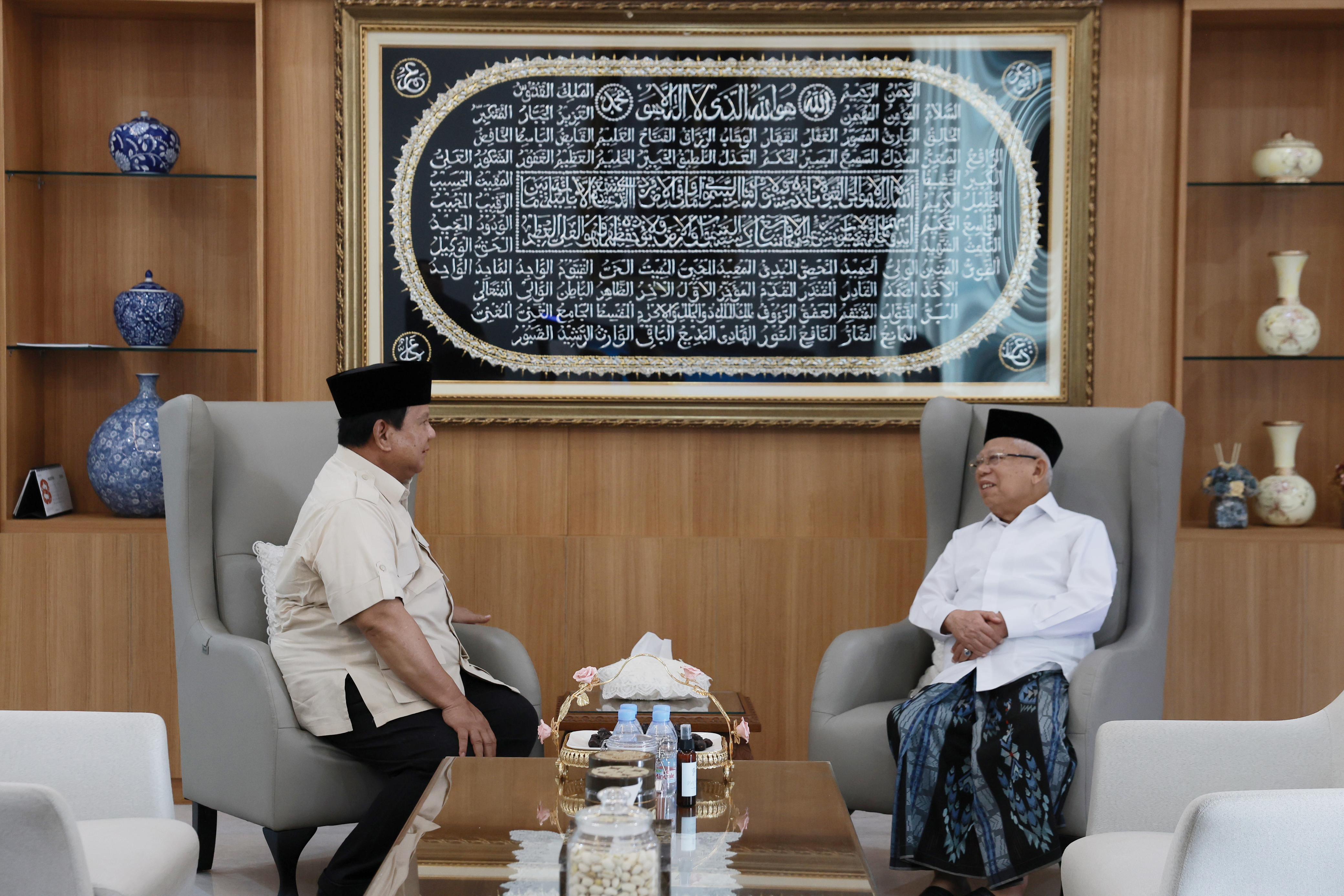 Presiden Prabowo Sambangi Kediaman K.H. Ma’ruf Amin (SinPo.id/Setpres)