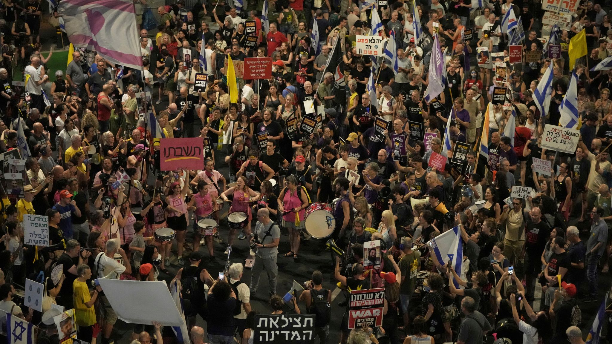 Masyarakat Israel Gelar Aksi Unjuk Rasa (SinPo.id/AP)