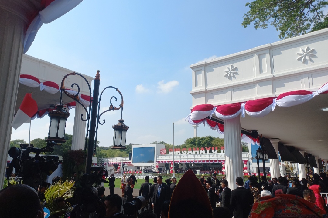 Suasaan Upacara HUT RI Ke-80 di Istana Negara (SinPo.id/Anam)