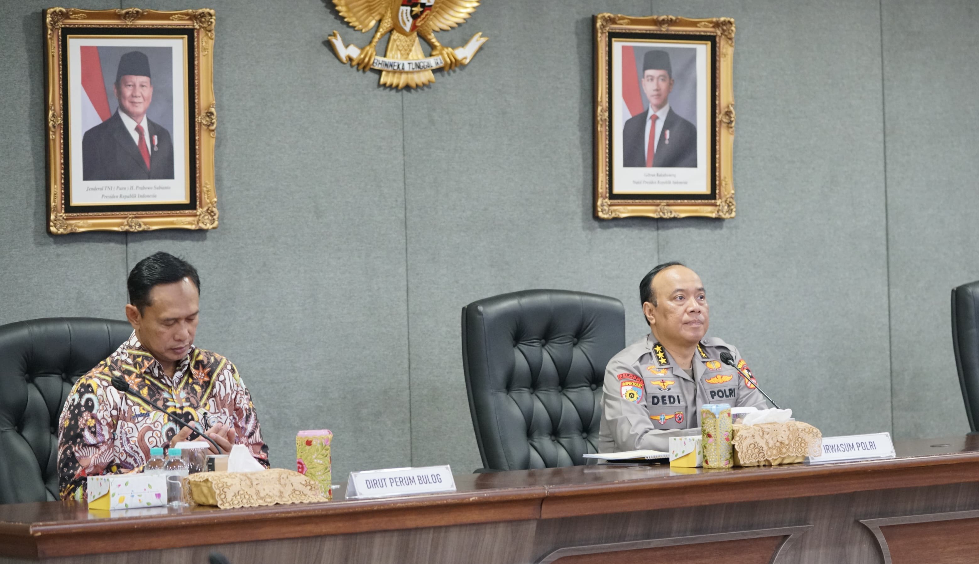 Irwasum Polri dan Dirut Bulog (SinPo.id/ Dok.Polri)