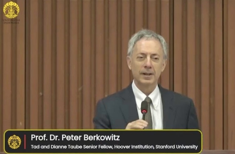 Peneliti pendukung zionisme dari Hoover Institution Universitas Stanford, Peter Berkowitz (SinPo.id/ Tangkapan layar)