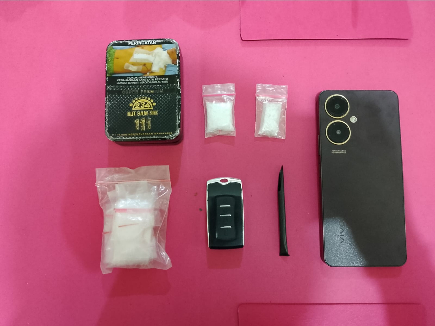 Barang bukti sabu yang disita Polres Lahat (SinPo.id/ Humas Polri)