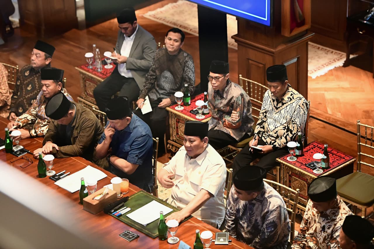 Terima Ormas Islam, Presiden Prabowo Bahas Persatuan dan Tantangan Bangsa (SinPo.id/Setpres)