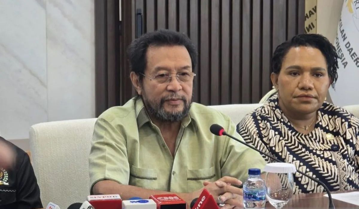 Wakil Ketua DPD RI Yorrys Raweyai di kompleks parlemen, Jakarta. (SinPo.id/Antara)