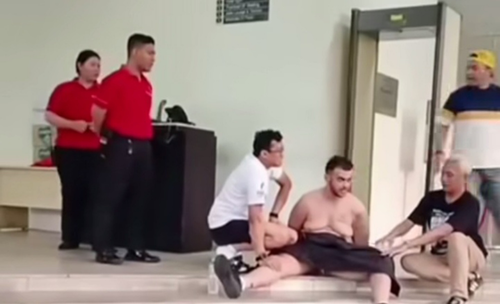 Warga negara asing (WNA) asal Uni Emirat Arab (UEA) mengamuk di Hotel Jaksel (SinPo.id/tangkapan layar)