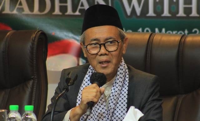 Ketua MUI Bidang Hubungan Luar Negeri dan Kerjasama Internasional (HLNKI) Sudarnoto Abdul Hakim (SinPo.id/MUI)