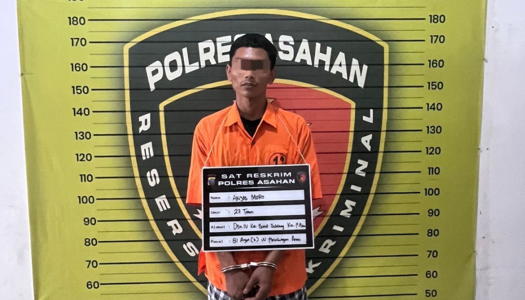 Pelaku pemerkosaan anak di Asahan (SinPo.id/ Humas Polri)