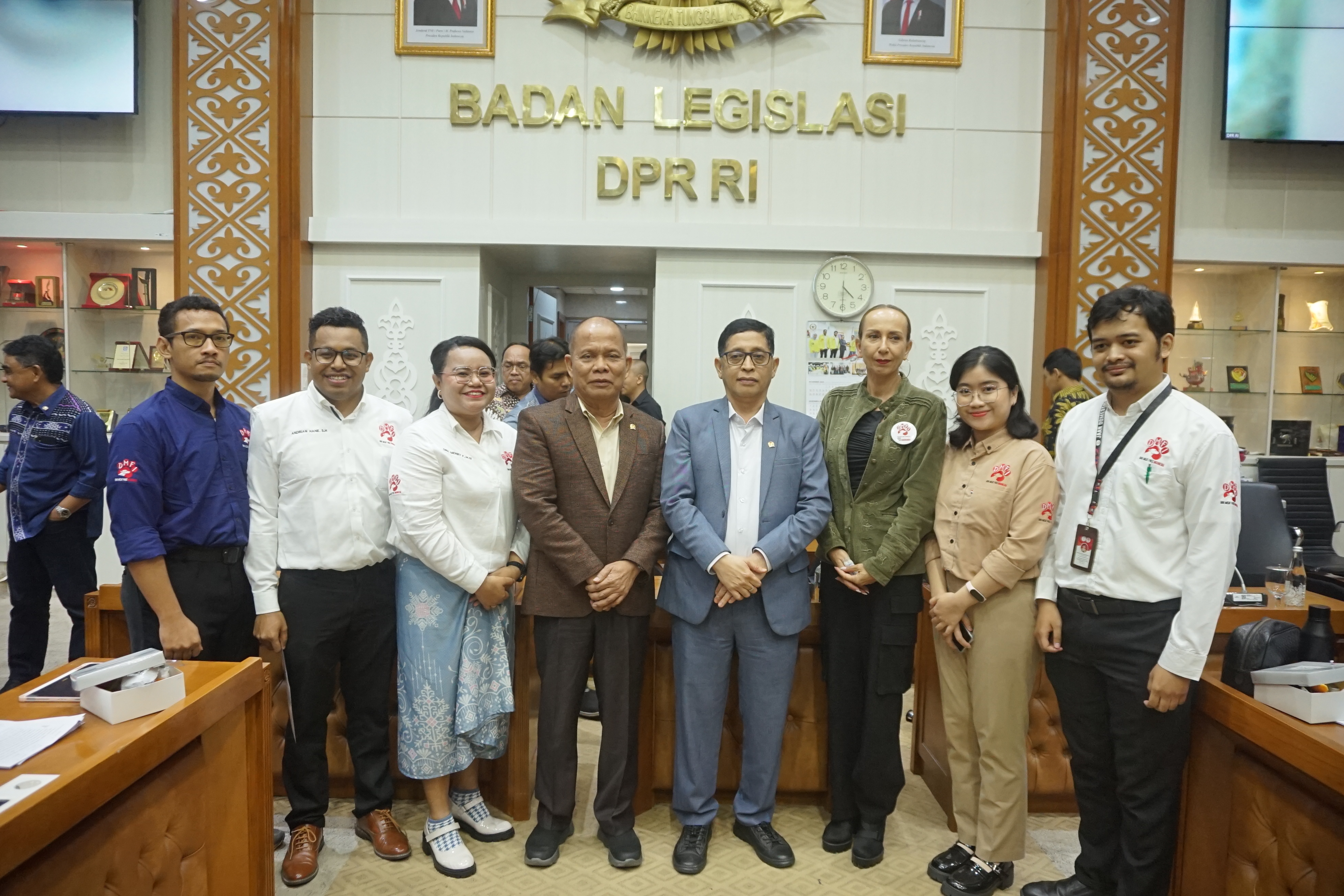 DMFI melakukan audiensi dengan Pimpinan Baleg DPR RI. (SinPo.id/Dok. DMFI)