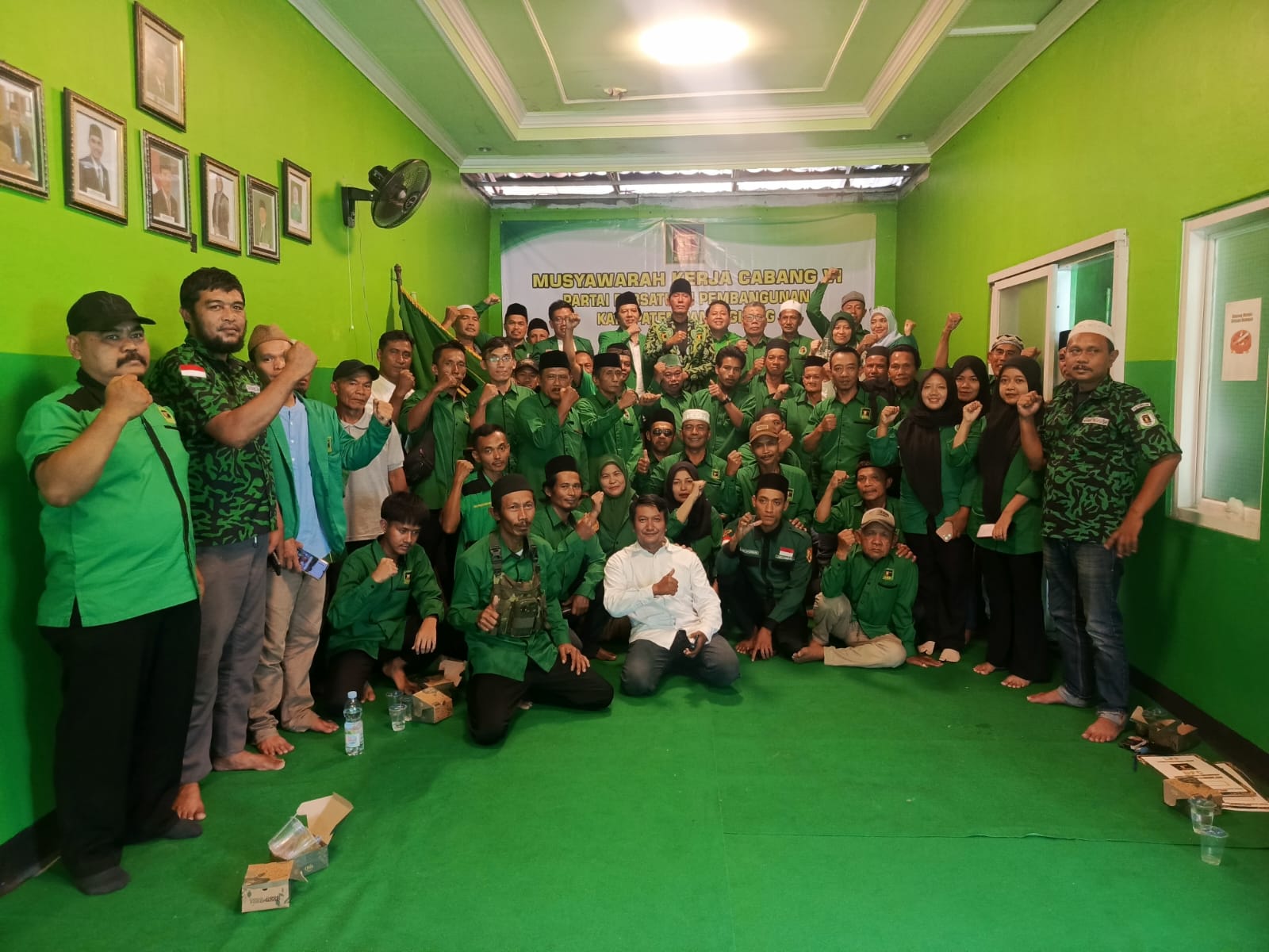 DPC Partai Persatuan Pembangunan (PPP) Pandeglang mendukung Muhamad Mardiono untuk kembali menahkodai PPP. (SinPo.id/Istimewa)