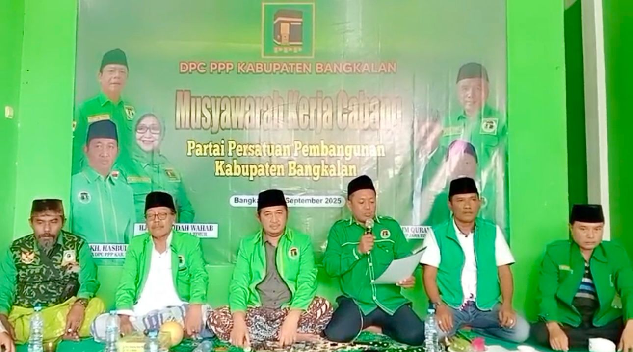 DPC PPP Kabupaten Bangkalan menggelar Musyawarah Kerja Cabang (Mukercab) PPP Bangkalan pada Selasa, 9 September 2025. (SinPo.id/Istimewa)