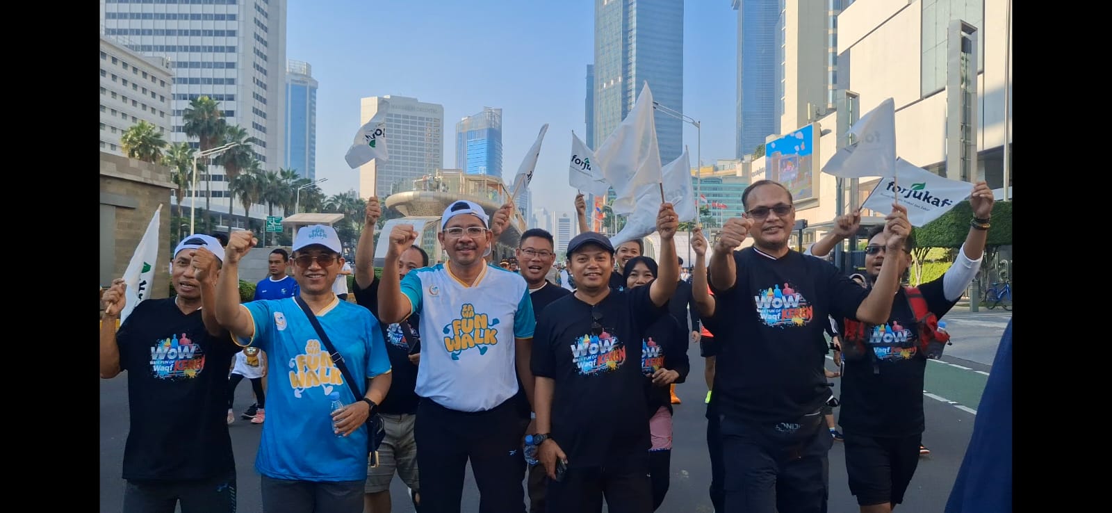 Forjukafi di acara Zakat Wakaf Funwalk (Sinpo.id/Forjukafi)